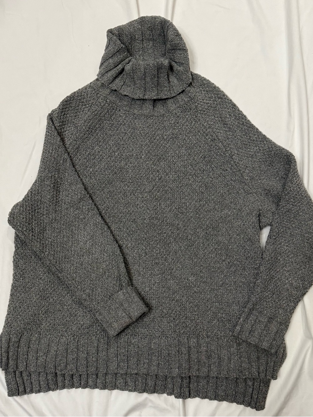 Patagonia Off Country Turtleneck Sweater XL Drifter Grey FA19 Eco Knit